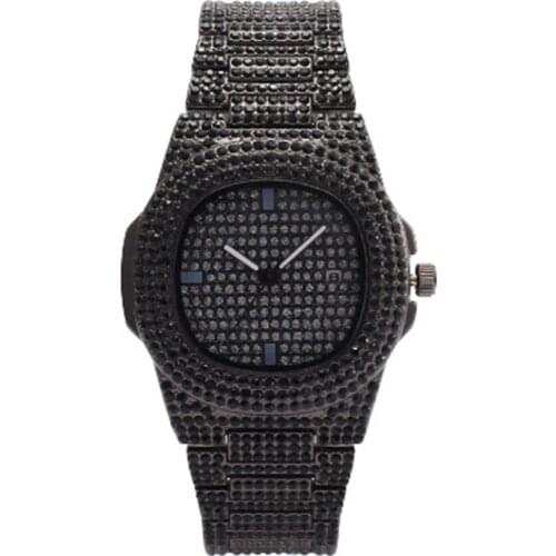 RX01 High Quality Quartz Mens Watch For Gift Full Diamond Watch Wirstband Bracelet For Dropshipping