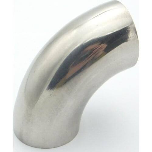 42mm OD 304 Stainless Steel Sanitary Weld 90 Degree Elbow Pipe Fitting For Home Brew Homebrew Wine Beer Brewing