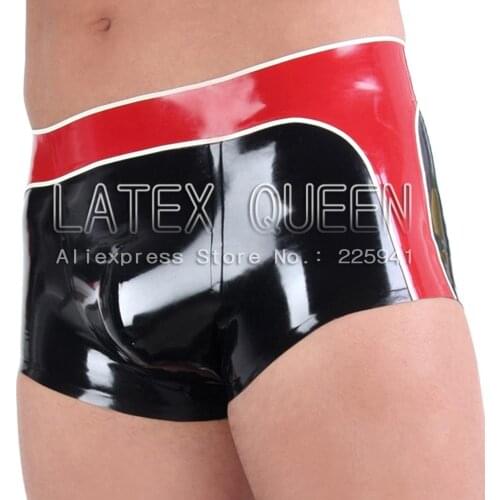 Sexy latex underwear Free Shipping