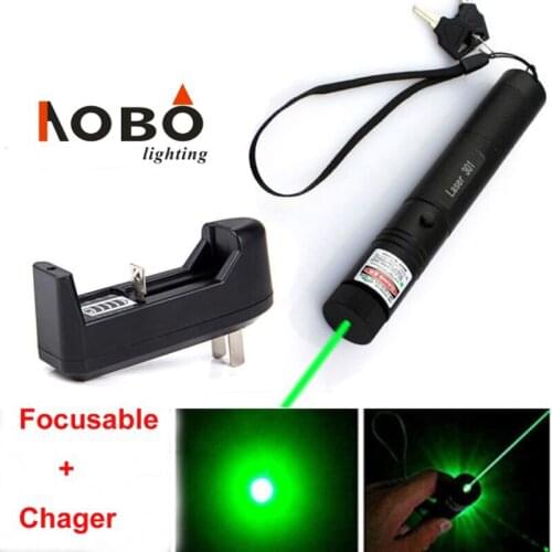 Focusing Powerful Burning 532nm Green Laser Pointer Pen High power Lazer Beam Light Show Lighting Laser Pointers+Charger