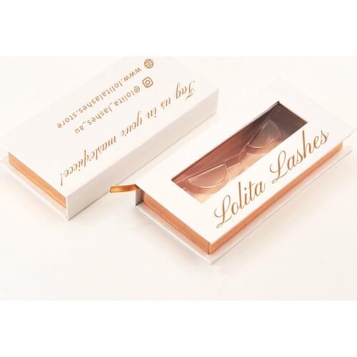 100/pack Wholesale Lash Boxes Packaging Eyelash Packaging Box Custom Logo Faux Cils 25mm Mink Eyelashes Makeup White Case Vendor