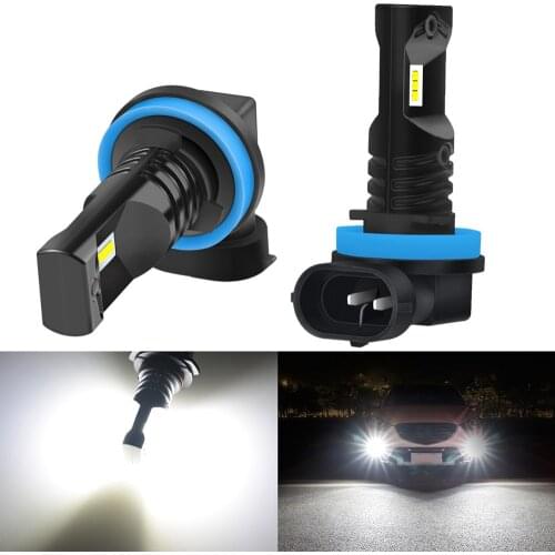 2pcs 1600LM 9005 9006 H8 H11 LED Fog Lights Bulb 12V H1 H3 H10 PSX24W H16 880 881 LED Bulbs 6000K Xenon White Car DRL Fog Lamp