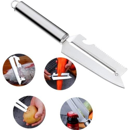 3 In 1 Stainless Steel Multi-function Vegetable Peeler& Julienne Cutter Julienne Peeler Potato Carrot Grater Kitchen Tool