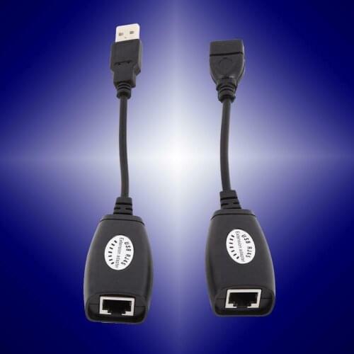 50cm Extension Cable USB 2.0 To Cat5/RJ45/Cat6 Ethernet Extension Extender Network Adapter Cable