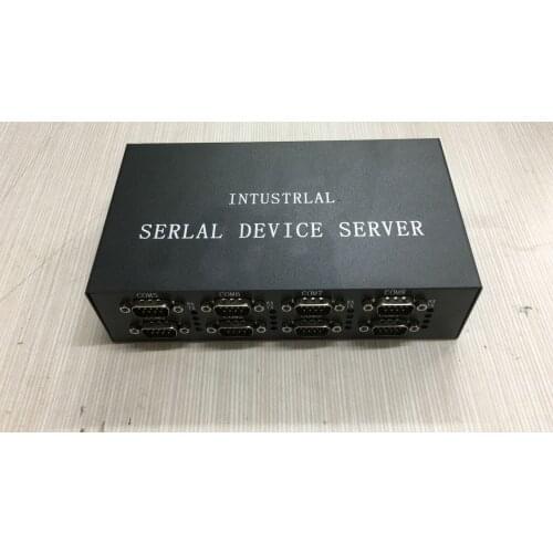 8 Ports RS232 or RS485 to Ethernet Serial Device Server TCP/IP Modbus Converter Server / Client UDP VCOM