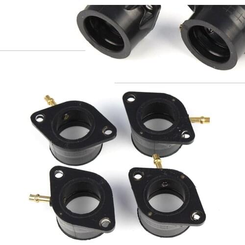 4Pcs 11-4853 Motorcycle Carburetor Carb Intake Manifold Boots For Kawasaki KZ1000 KZ1100