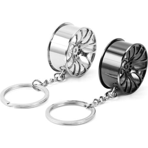 Car Wheel Rim Key Chain Key Ring for Honda civic fit crv accord jazz city for seat leon ibiza Ateca ateca