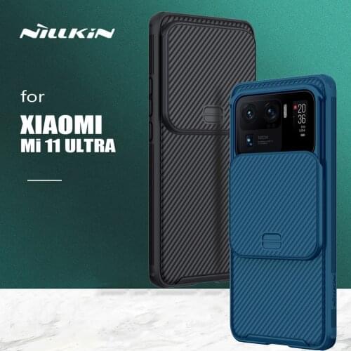 Nillkin for Xiaomi Mi 11 Ultra Case Camshield Cover Slide Camera Protection Slim PC Phone Case for Xiaomi Mi11 Mi 11 Ultra Case