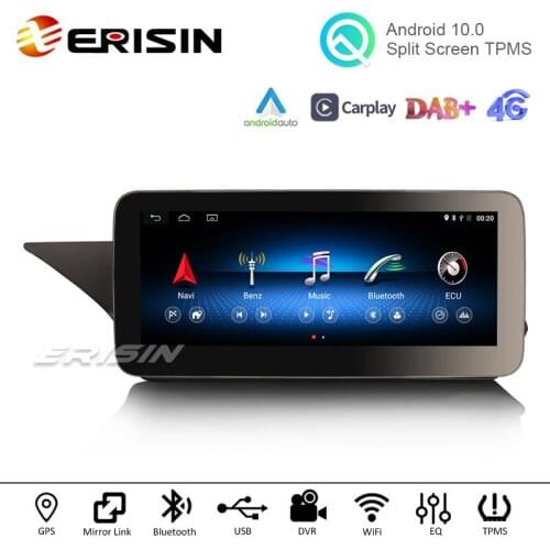 Erisin 2652 10.25" Android 10 OEM Car Radio CD Stereo For BENZ E Class W212 2013-2014 NTG IPS GPS SatNav Wireless CarPlay