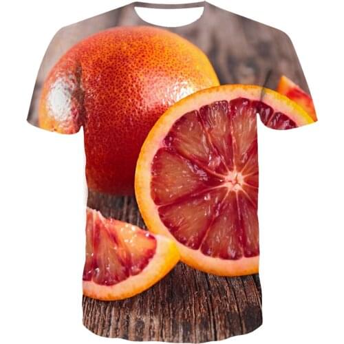 New Fashion Cool High Quality T-shirt Men or Women Hot 3d Print pomegranate Cherry fruit Tshirt Short-sleeved Shirt Top Tees