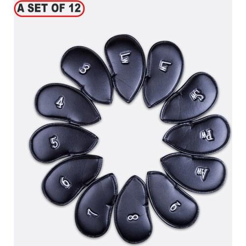 Golfs' Leather Cover with Hook and Loop Design Durable Portable Wear Resistant Waterproof Anti-Dust for Golfs ASD88