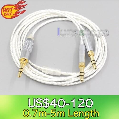 LN006627 XLR Hi-Res Silver Plated 7N OCC Earphone Cable For Final Audio Design Pandora Hope vi Denon AH-D600 D7100 vTrue