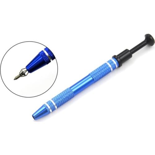 Metal Grabber Powerful Four Claw Paws Parts IC Chip Grabber Maintenance Tool Pick Up Tools Gripping Device Blue Color