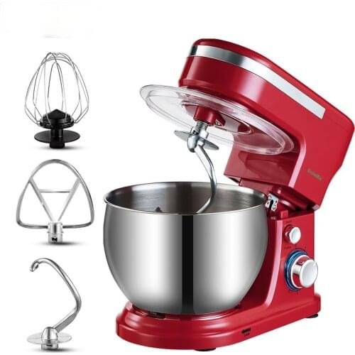 Stand Mixer 5L Stainless Steel Bowl 6-Speed Kitchen Food Mixer with Dough Hooks Whisk Beater