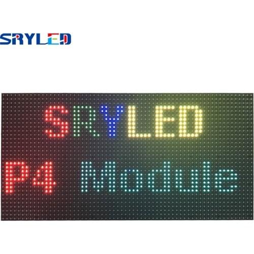 SRY SMD2121 P4 Indoor LED Display Module P2.5 P3 P4 P5 P6 Indoor 256x128mm Video Wall LED Panel Screen 64*32dots Free Shipping