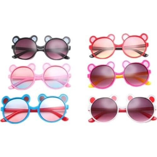 2020 New Toddler Baby Sunglasses Cartoon Bear Sunscreen UV Protection Outdoor Infant Girl Accessories