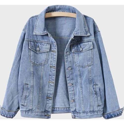 Autumn Coat Women Sexy Denim Blue Jackets Vintage Casual Long Sleeve Single Breasted Jean Coat Winter Female Long Coat