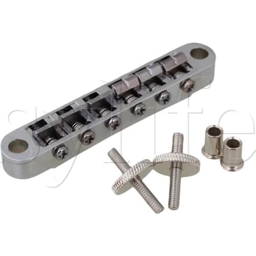 Fully adjustable jazz guitar bridge chrome for Guitar