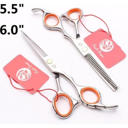 Y1219 5.5" 6"Professional Hairdressing Scissors Barber Haircutting Shear Set Razor Sharp