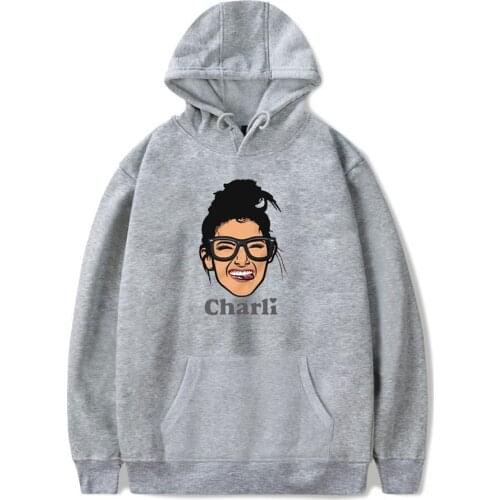 Pullover Unisex Tracksuit Print Casual Hooded Hoodies Sweatshirts for Men Women Hoodie Internet Celebrity Charli Damelio Full