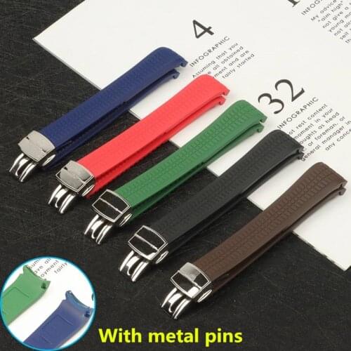 Top brand quality soft silicone Rubber Watchband 21mm For Patek strap for Aquanaut Philippe belt 5164a 5167a-001 Watch band