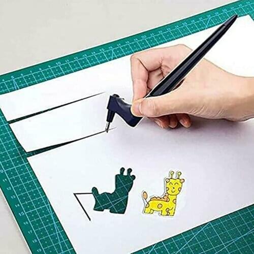 Craft Cutting Tools 360 Rotating Blade Paper Cutter Craft Cutting Knife DIY Art Wear-Resisting Art Cutting Tool