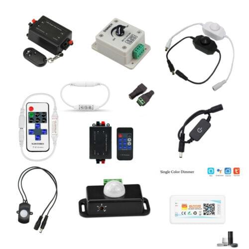 Hand Sweep Sensor/PIR/LED LED Switch Dimmer DC12-24V for Single Color LED Strip RGB controller Dimmer 12, 3key dimmer Switch