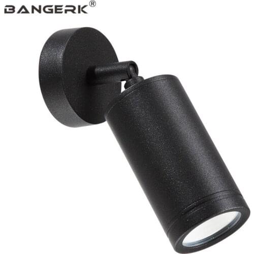 Modern Outdoor Wall Lamp Spotlight Waterproof LED Porch Lights Adjustable Angle Wall Sconce Light Garden Balcony Lighting