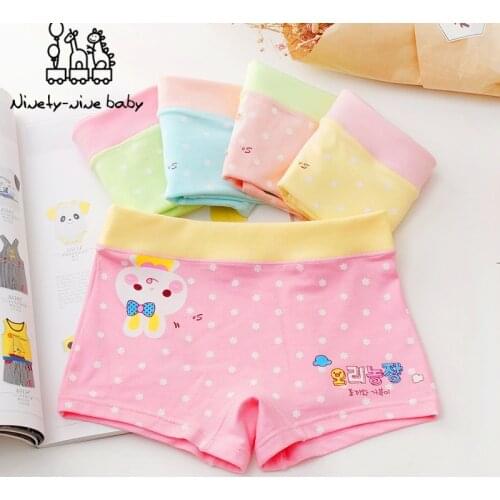 Baby Kids Panties Childrens Cotton Underwear Cartoon Printed Briefs for Girls Childs Boxer Underwear Breathable Underpants