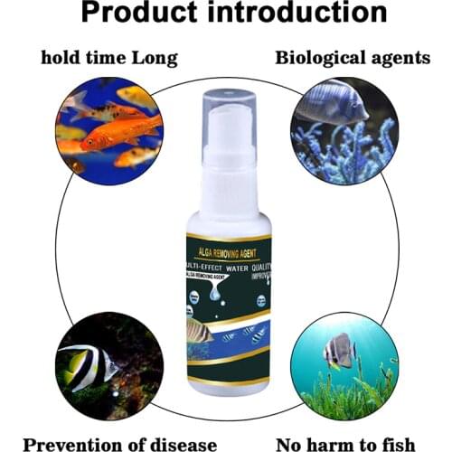 Algae Purifier Aquarium Safe Algae Remover Water Purification for Fish Tank Ponds B1
