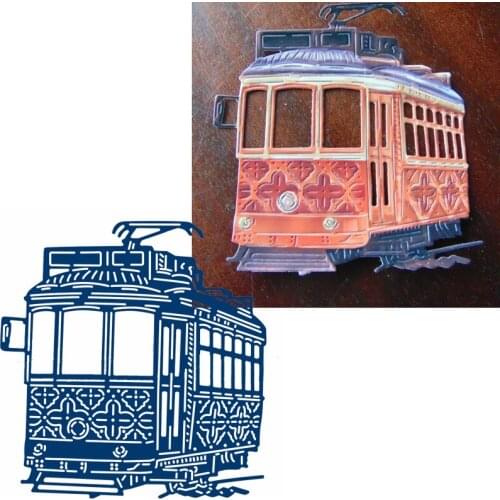 Adorable Tramcar Metal Cutting Dies Stencils Adorable Tramcar Die Cut For Card Making DIY New 2019 Crafts Cards