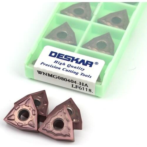 WNMG080404 WNMG080408 WNMG080412 HS MM MS MA JMS MQ R-S L-S LF6118 DESKAR original carbide CNC lathe tool stainless steel