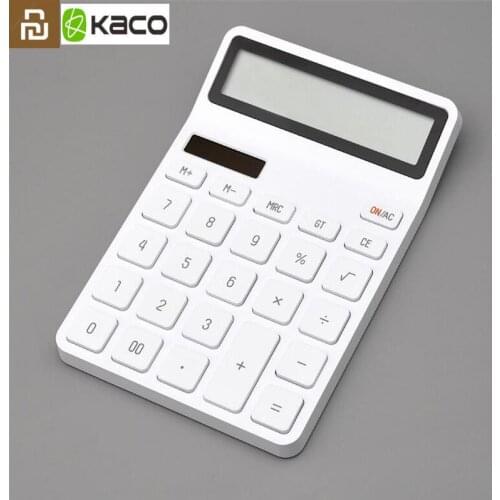 Youpin LEMO Desktop Calculator Photoelectric Dual Dive 12 Number Display Automatic Shutdown For Office Finance Business