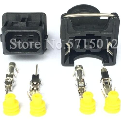 2 Hole EV1 282762-1 Auto Waterproof Electrical Wire Connector Plug Fuel Injector Socket Adapters