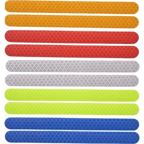 2pcs Car Stickers Rearview Mirror Warning Reflective Strip Anti-collision Warn Stickers Exterior Reflex Tape Reflective Strip