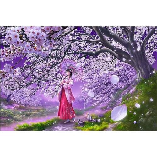 Diamond embroidery Diy Diamond painting cross stitch sets Under the pear tree 90*60cm full Square diamond mosaic rhinestones