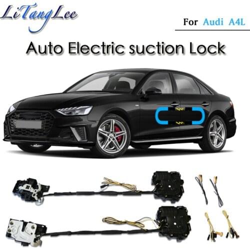 For Audi A4L 2015~2020 Car Soft Close Door Latch Pass Lock Actuator Electric Absorption Suction Silence Closer