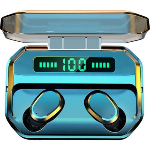 2200mAh Wireless Headphones Touch Control Bluetooth 5.0 Earphones Earbuds TWS Sport Headset Noise Cancel LED Display Waterproof