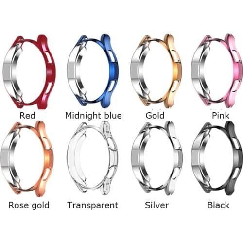 Watch Case 42MM 46MM Electroplating TPU Watch Case Hollow Protective Shell for Samsung Galaxy Watch4 Classic