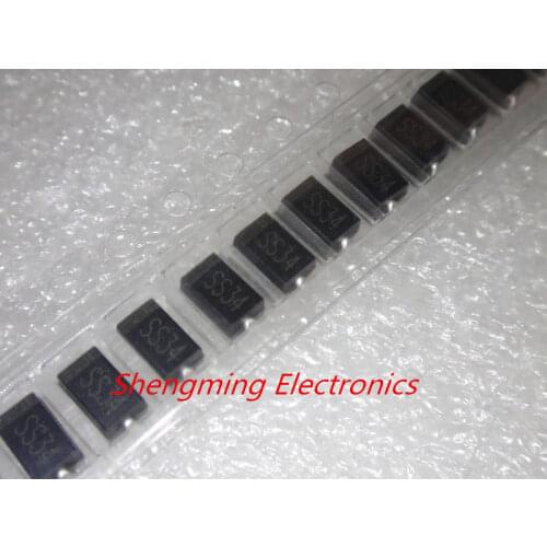 100pcs SS34 1N5822 IN5822 SMA 3A 40V DO-214AC Schottky Diode