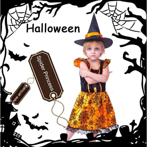 Carnival Halloween Costume Girls Cute Spider Suit Cosplay Spider Costume H3T7