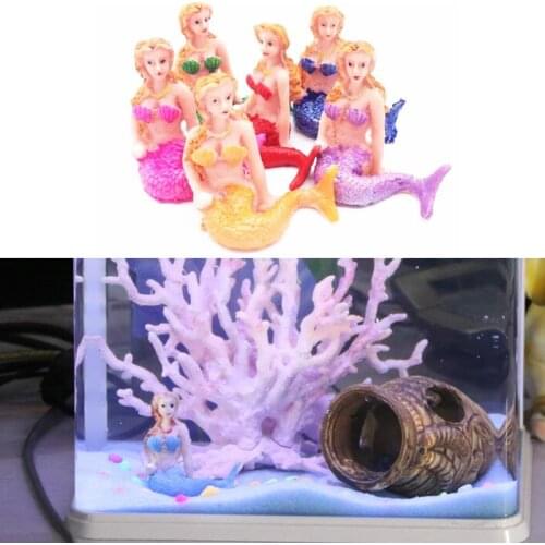 2016 Sell Hot Resin The Little Mermaid Aquarium Fish Tank Decorations Ornaments Home Decor