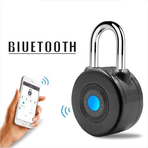 Newest Bluetooth Smart Lock Anti Theft Alarm Lock for Cycling Motorycle Door with APP Control