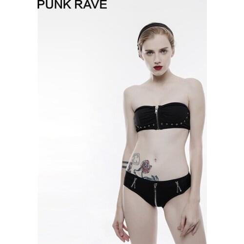 Черные купальники PUNK RAVE China At AliExpress