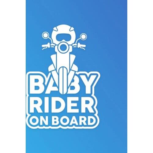 Baby Scooter Rider on Board Car Sticker Safety for Windshield Bumper Quality Decals Keep Distance Self-adhesive S1383