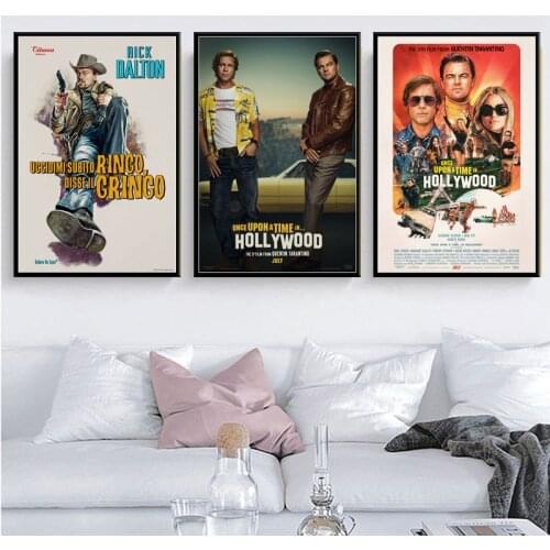 Once Upon A Time In Hollywood Quentin Tarantino Movie Canvas Painting Vintage Posters And Prints Wall Picture Home Decor Affiche