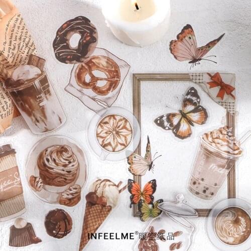 15pcs/Pack Strawberry Forest Tea Party Series Plant Handbook Decoration Material Stickers