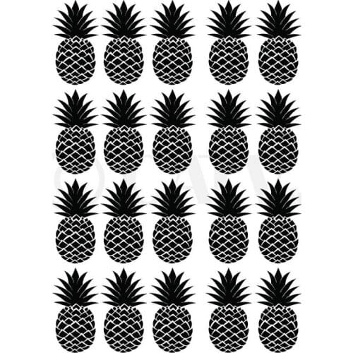 20pcs/set Pineapples wall pattern decal vinyl stickers Custom Color Baby Bedroom Wall Decals Nursery Home Decor Wallpaper D368