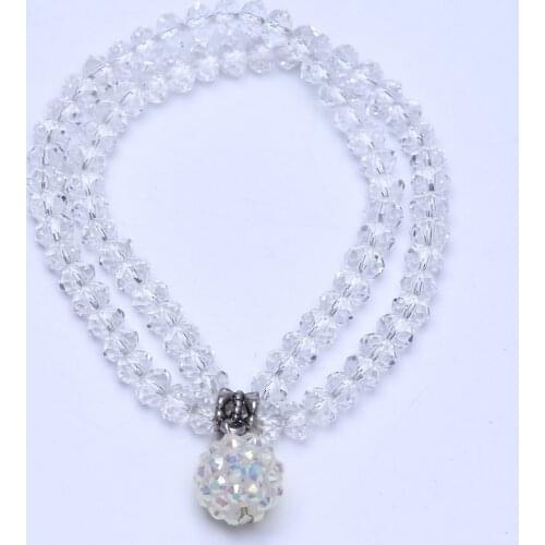 2016 Crystal Pendant Beads Bracelet Sparkling Ball Charm For Women Elastic Accessary