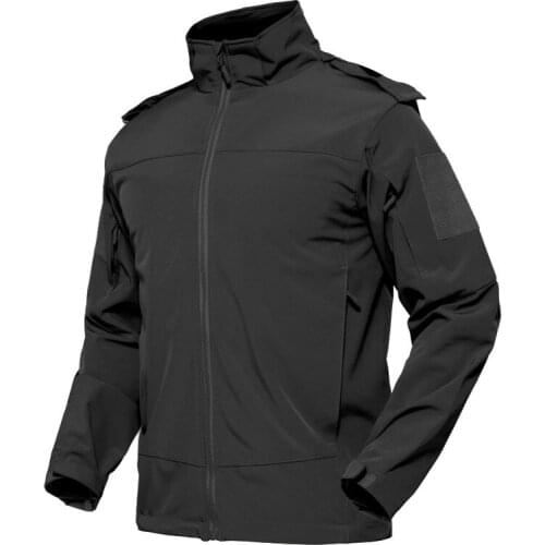 2021 New Male Outwear Hooded Multi Pockets Softshell Spring Summer Tactical Jacket Military Style Clothing Casual Combat